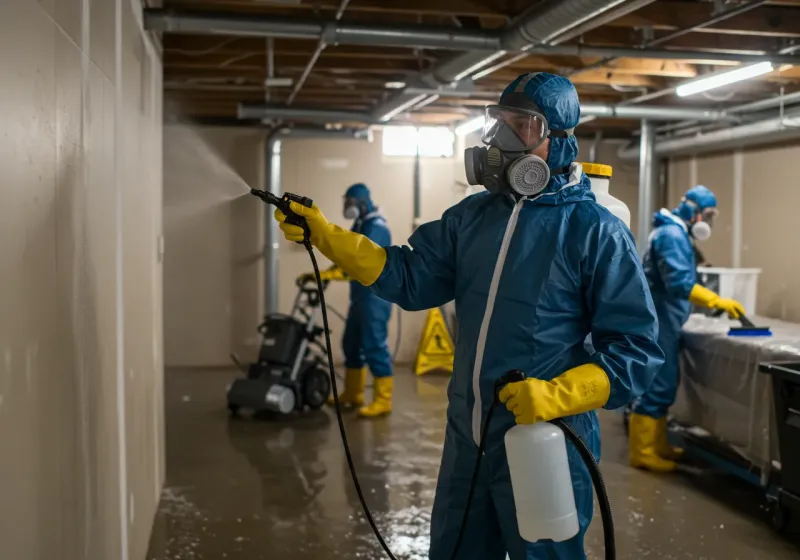 Basement Sanitization and Antimicrobial Treatment process in Boswell, PA